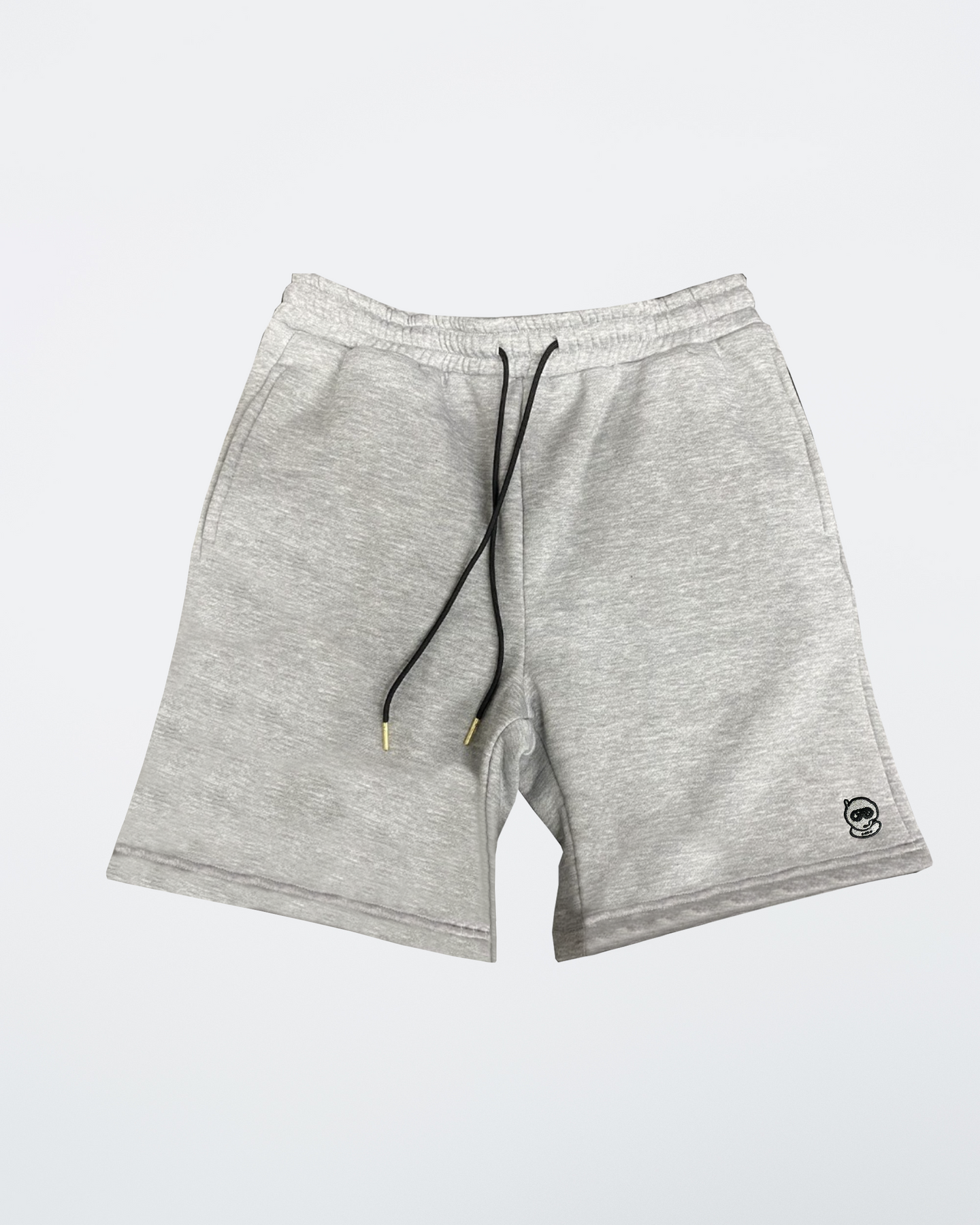 Heather Gray Embroidered Sweatshorts – Spacestation Gaming