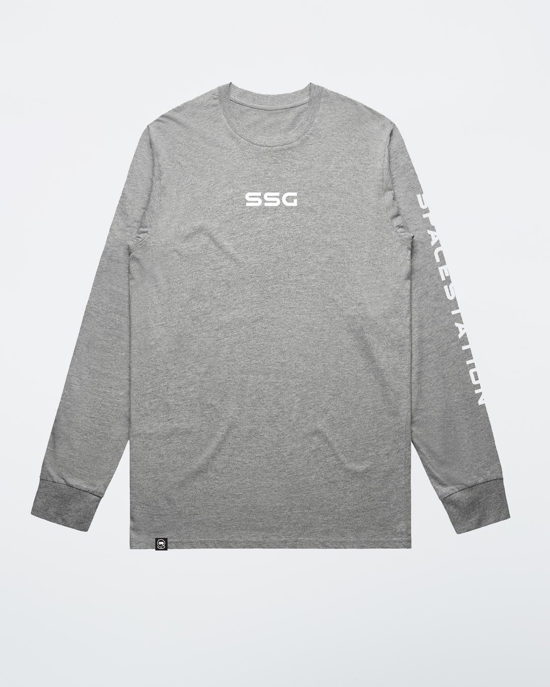 Heather Gray SSG Longsleeve Tee – Spacestation Gaming